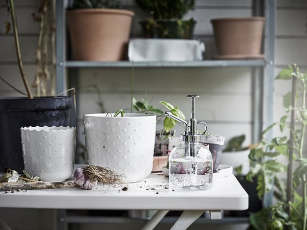 IKEA SESAMFRÖN Plant Pot Indoor/outdoor Off-white 3 ½ "