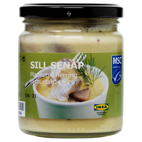 IKEA SILL SENAP Marinated herring w mustard sauce 9 oz