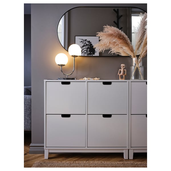 IKEA SIMRISHAMN Table Lamp Chrome Plated/opal Glass 17 "