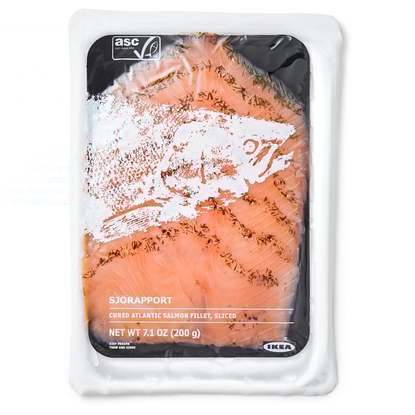 IKEA SJÖRAPPORT Cured salmon ASC certified frozen 7 oz