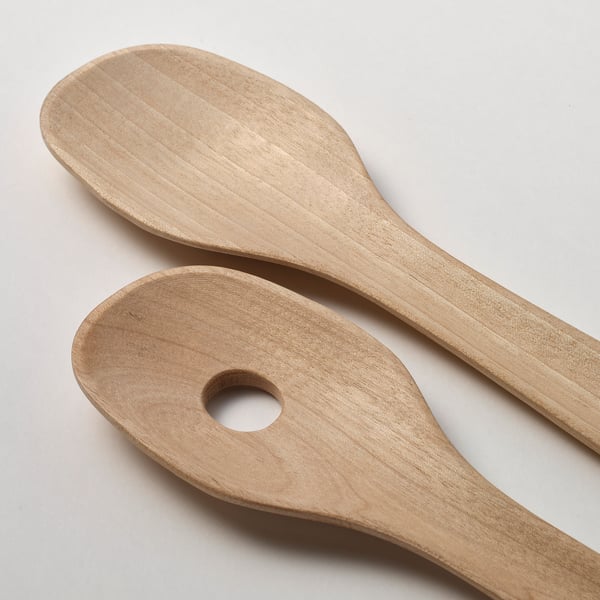 IKEA SKALLKNEKT 2-piece Salad Server Set Solid Birch