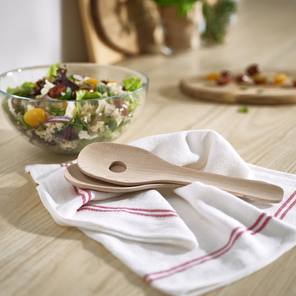 IKEA SKALLKNEKT 2-piece Salad Server Set Solid Birch