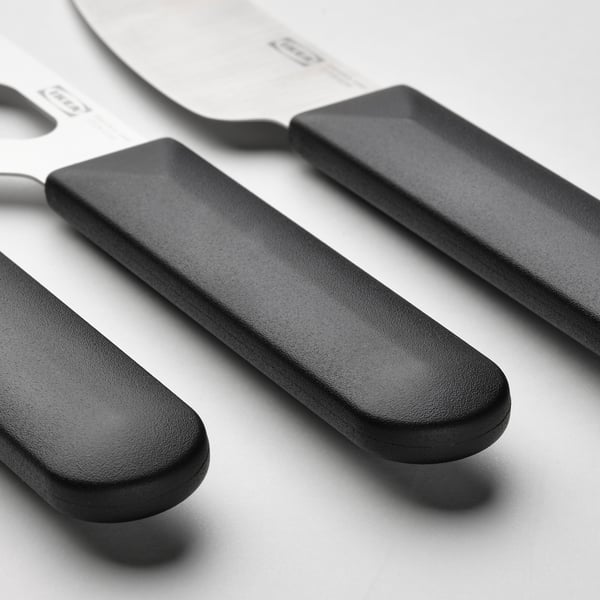 IKEA SKÄRLÅNGA Cheese Knife Set Of 3 Stainless Steel/black