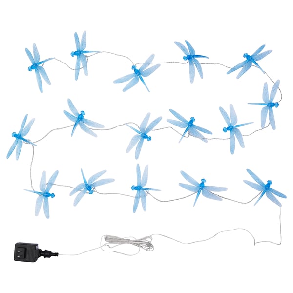 IKEA SKINA LED string light w/16lights outdoor dragonfly