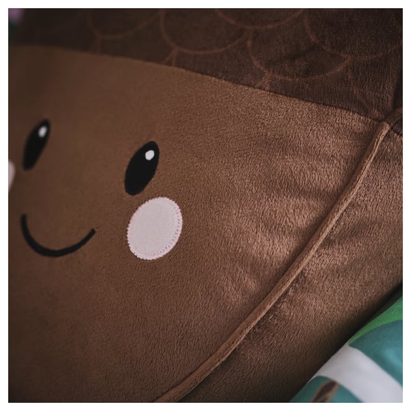 IKEA SKOGSDUVA Cushion With Pocket Acorn Shaped/brown 12 ½x14 ½ "