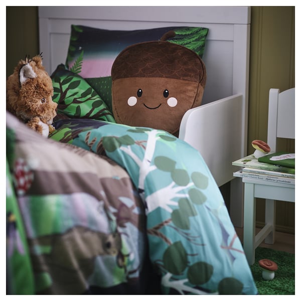 IKEA SKOGSDUVA Cushion With Pocket Acorn Shaped/brown 12 ½x14 ½ "