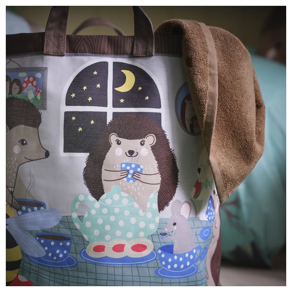 IKEA SKOGSDUVA Storage Bag Forest Animal Pattern/multicolor