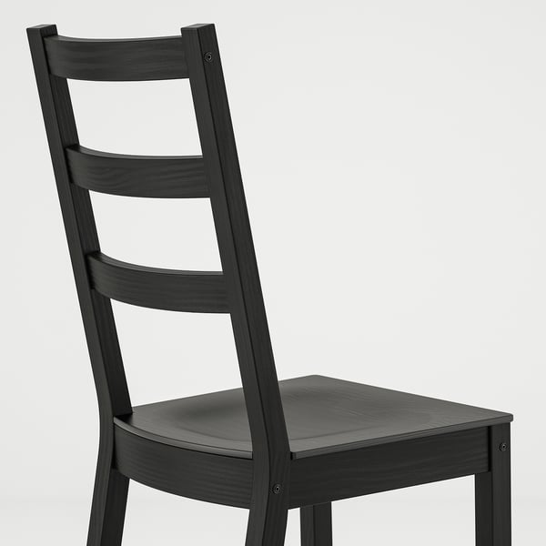 IKEA SKOGSTA / NORDVIKEN Table And 6 Chairs Acacia/black 92 1/2x39 3/8 "