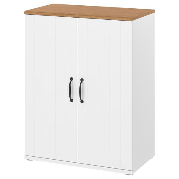 IKEA SKRUVBY Cabinet with doors white 27 1/2x35 3/8 "