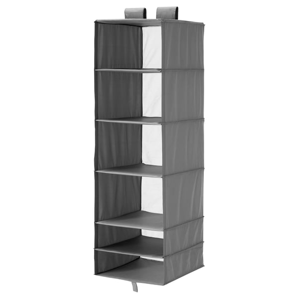 IKEA SKUBB Organizer with 6 compartments dark gray 13 ¾x17 ¾x49 ¼ "