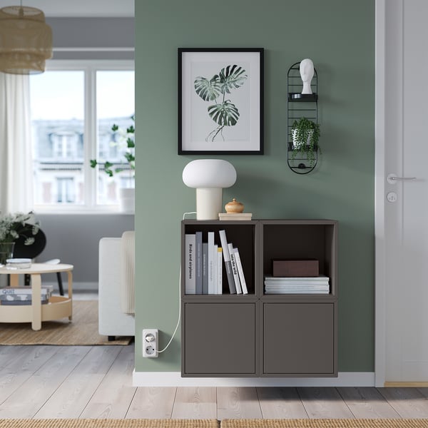 IKEA SKUGGRÖNA Wall-mounted Plant Stand Black 21 ¼ "