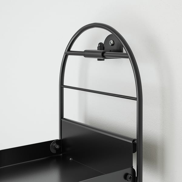 IKEA SKUGGRÖNA Wall-mounted Plant Stand Black 21 ¼ "