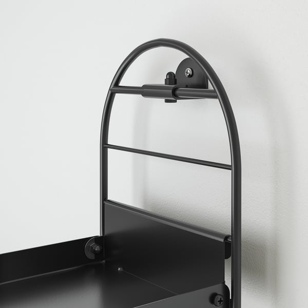 IKEA SKUGGRÖNA Wall-mounted Plant Stand Black 30 ¾ "