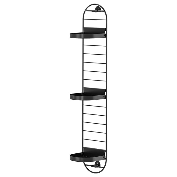 IKEA SKUGGRÖNA Wall-mounted plant stand black 30 ¾ "