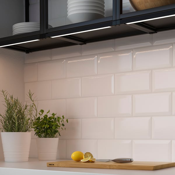 IKEA SKYDRAG LED Cntp/wrd Lght Strp W Sensor Dimmable Anthracite 18 "