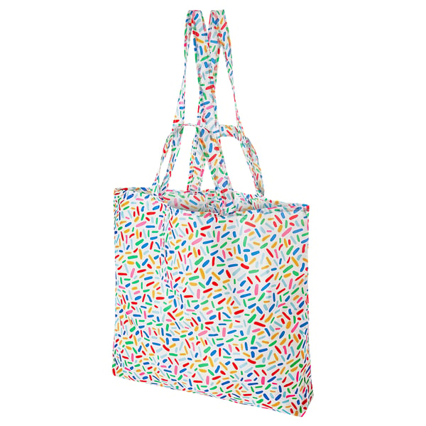 IKEA SKYNKE Shopping bag multicolor/patterned 17 ¾x14 ¼ "