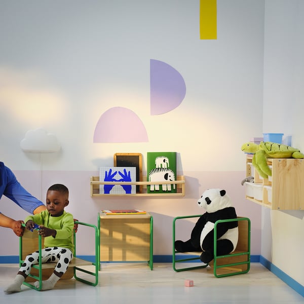 IKEA SMÅSKRAKE Multi-functional Child Chair/table Green