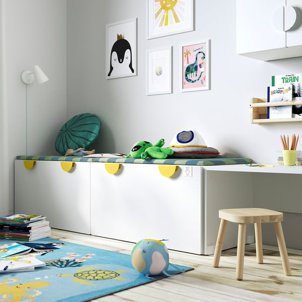 IKEA SMÅSTAD Bench With Toy Storage White/white 35 3/8x20 1/2x18 7/8 "
