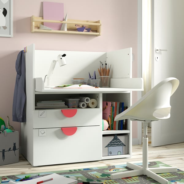 IKEA SMÅSTAD Changing Table White White/with 3 Drawers 35 3/8x31 1/2x39 3/8 "