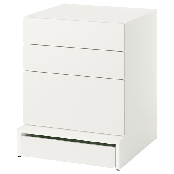 IKEA SMÅSTAD / UPPFÖRA 3-drawer chest white/white 23 5/8x25 5/8x29 7/8 "