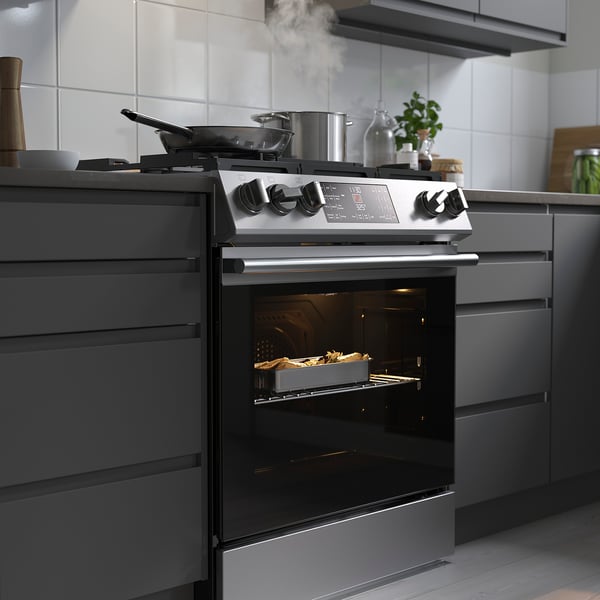 IKEA SNESSLINGE Range With Gas Cooktop Stainless Steel 30 "