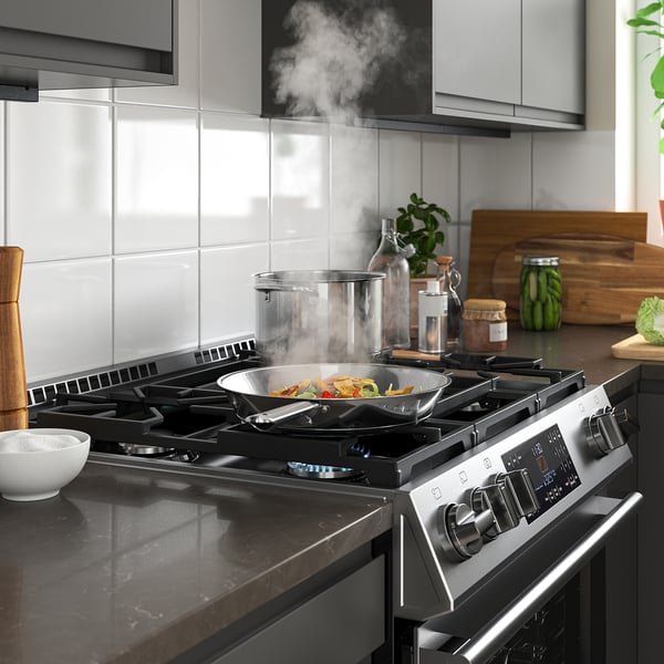 IKEA SNESSLINGE Range With Gas Cooktop Stainless Steel 30 "