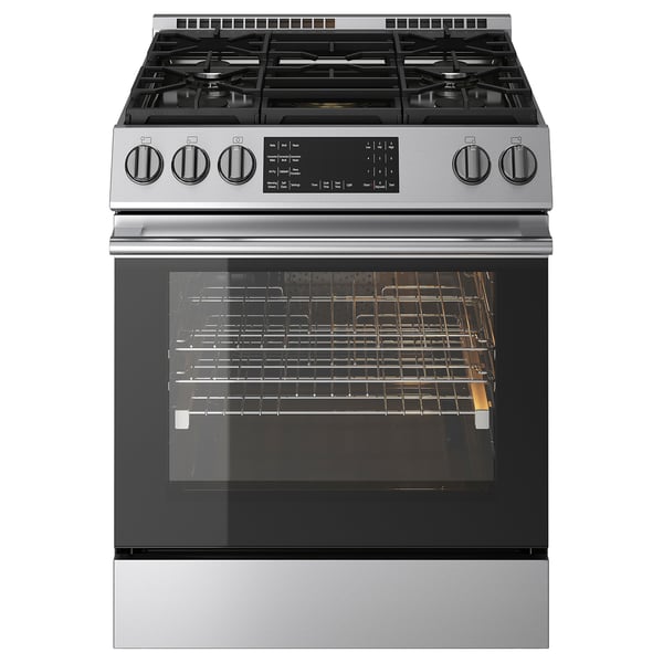IKEA SNESSLINGE Range with gas cooktop Stainless steel 30 "
