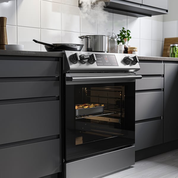 IKEA SNESSLINGE Range With Glass Ceramic Cooktop Stainless Steel 30 "