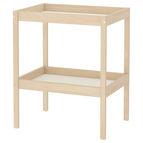 IKEA SNIGLAR Changing table beech/white 28 3/8x20 7/8 "