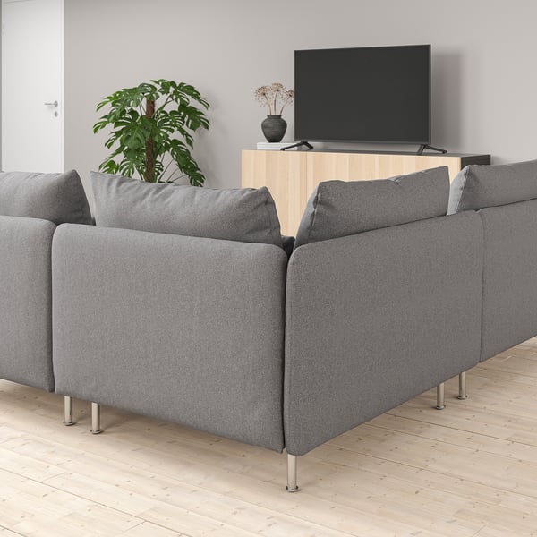 IKEA SÖDERHAMN Sectional 3-seat Corner Tonerud Gray