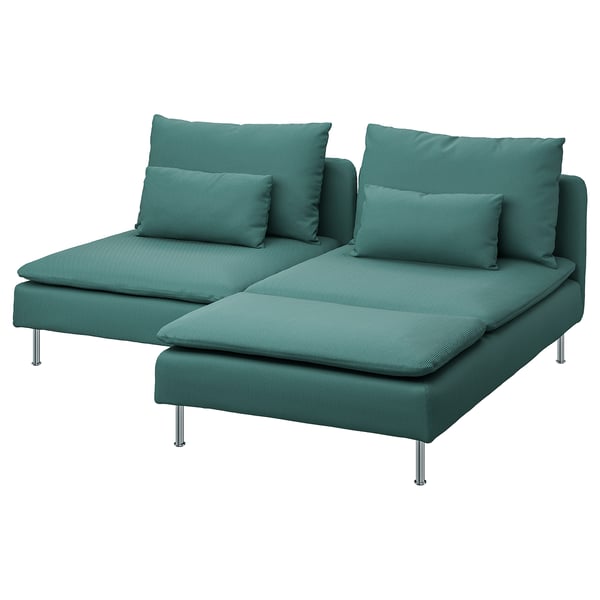 IKEA SÖDERHAMN Sectional 3 seat Kelinge gray-turquoise