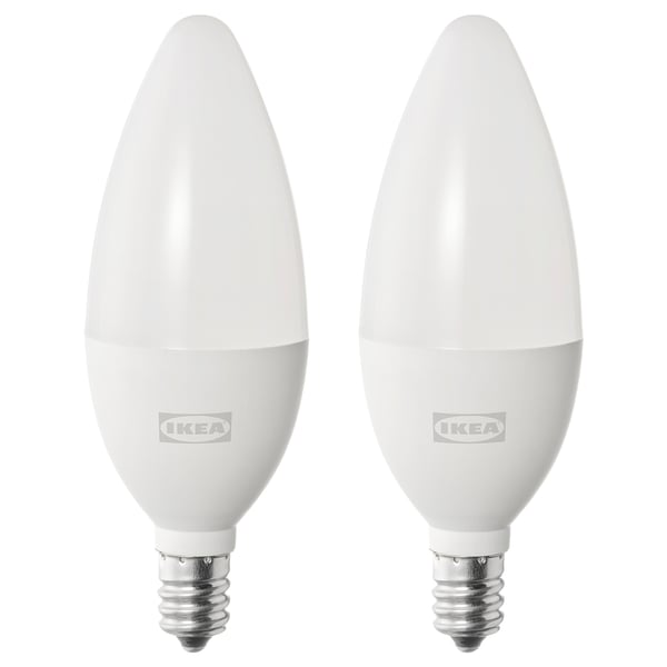 IKEA SOLHETTA LED bulb E12 450 lumen chandelier/opal