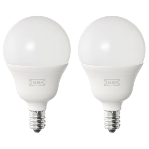 IKEA SOLHETTA LED bulb E12 450 lumen globe opal 5000 K