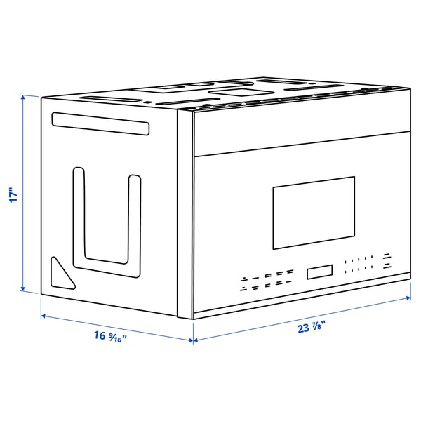 IKEA SOLNEBO Over-the-range Microwave Stainless Steel 24 "