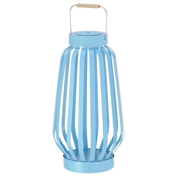 IKEA SOLVINDEN LED floor lamp blue/stripe battery operated 17 "