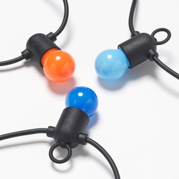 IKEA SOLVINDEN LED String Light With 12 Lights Battery Operated/outdoor Multicolor