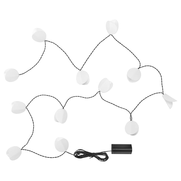 IKEA SOLVINDEN LED string light with 12 lights battery operated/leaf