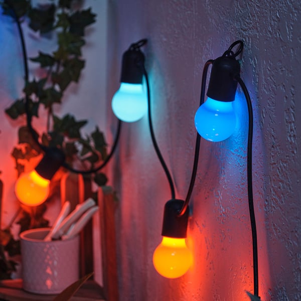 IKEA SOLVINDEN LED String Light With 12 Lights Outdoor/multicolor