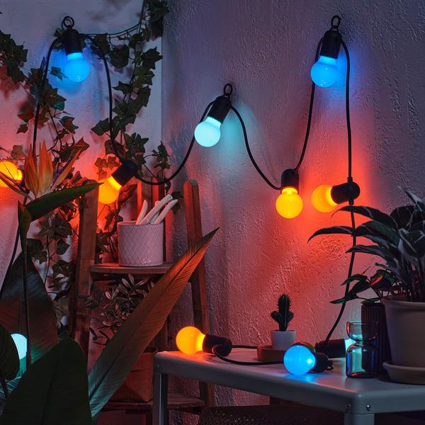 IKEA SOLVINDEN LED String Light With 12 Lights Outdoor/multicolor
