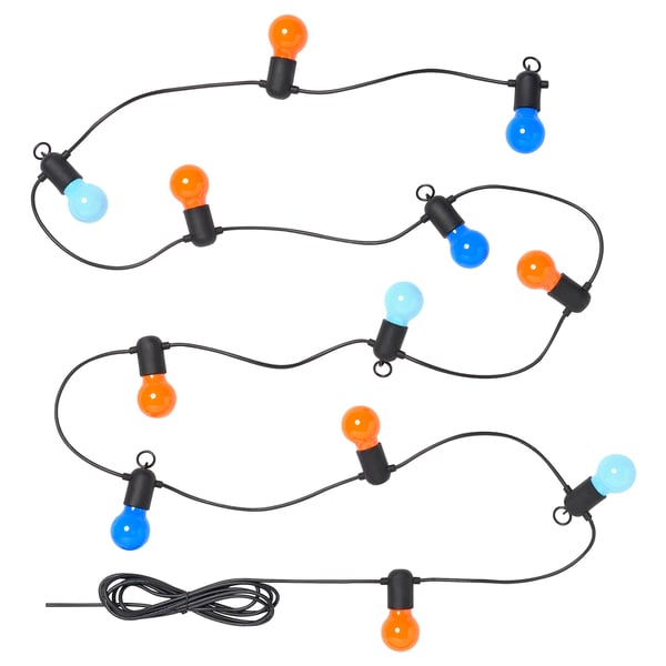 IKEA SOLVINDEN LED string light with 12 lights outdoor/multicolor