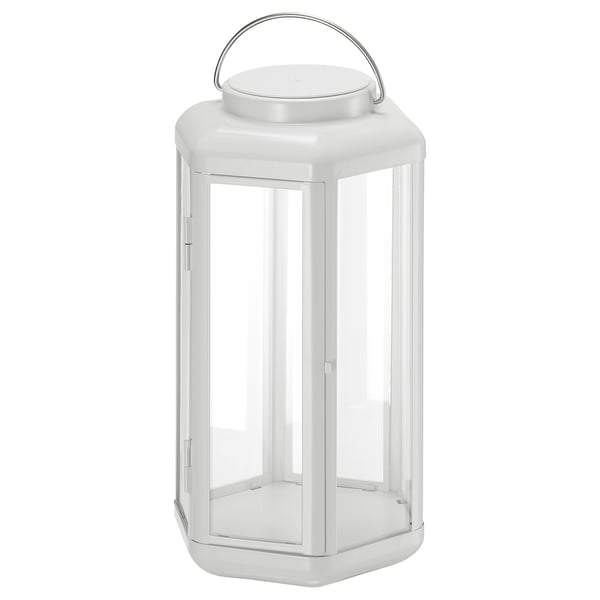 IKEA SOLVINDEN LED table lamp lantern/battery operated white 11 "