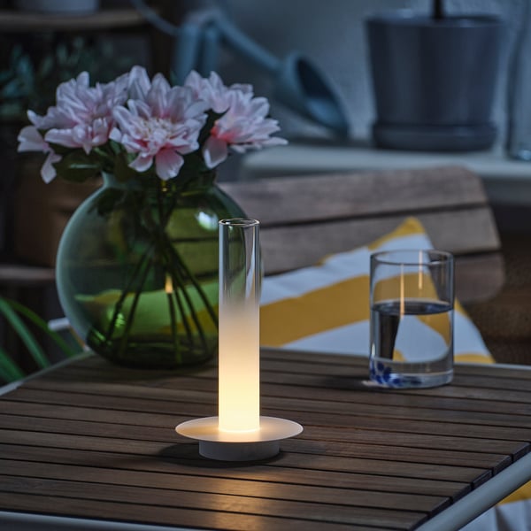 IKEA SOLVINDEN Table Lamp Battery Operated Candle-shaped 7 7/8 "