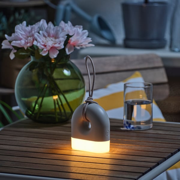 IKEA SOLVINDEN Table Lamp Battery Operated Donut-shaped 4 3/4 "