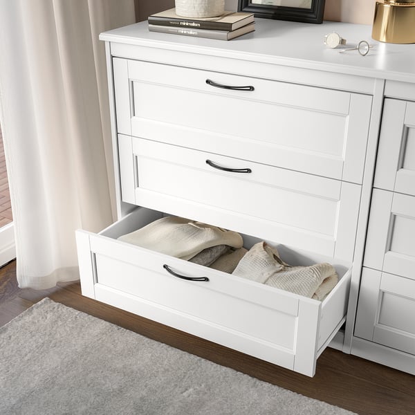 IKEA SONGESAND 6-drawer Dresser White 63 3/8x32 1/4 "