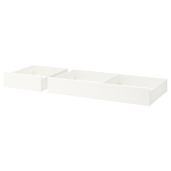 IKEA SONGESAND Underbed storage box set of 2 white Full/Double/Twin/Single