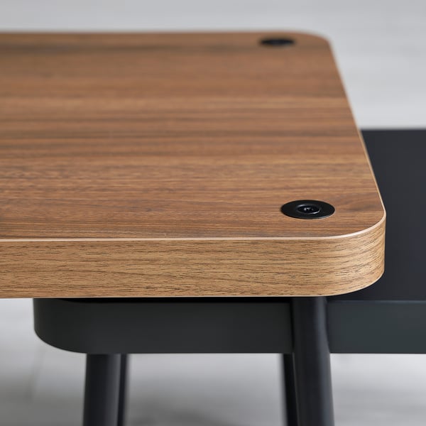 IKEA SONHULT Nesting Tables Set Of 2 Gray/walnut Effect