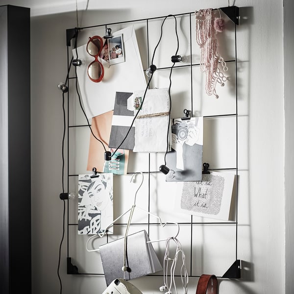 IKEA SÖSDALA Memo Board With Clips Black 23 ½x29 ½ "