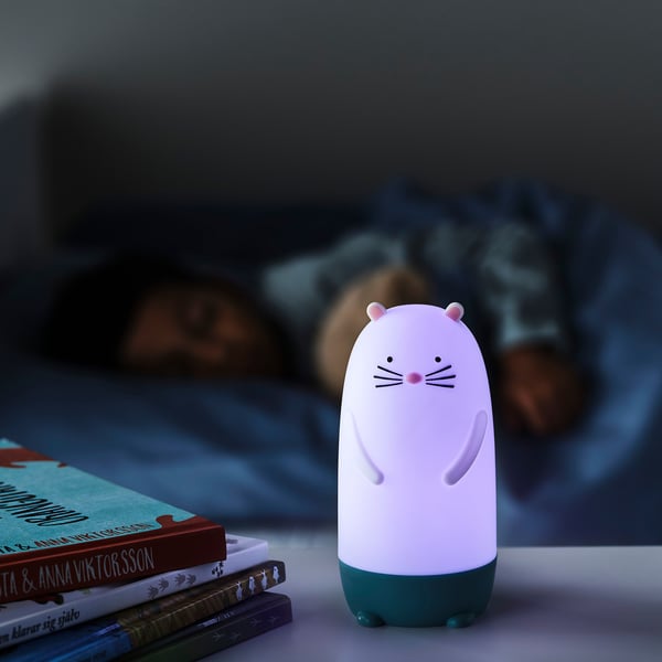 IKEA SPIKEN LED Night Light Otter-shaped Multicolor 5 "