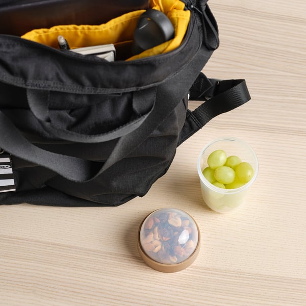 IKEA SPLITTERNY Snack Container Clear/light Gray-brown 10 Oz