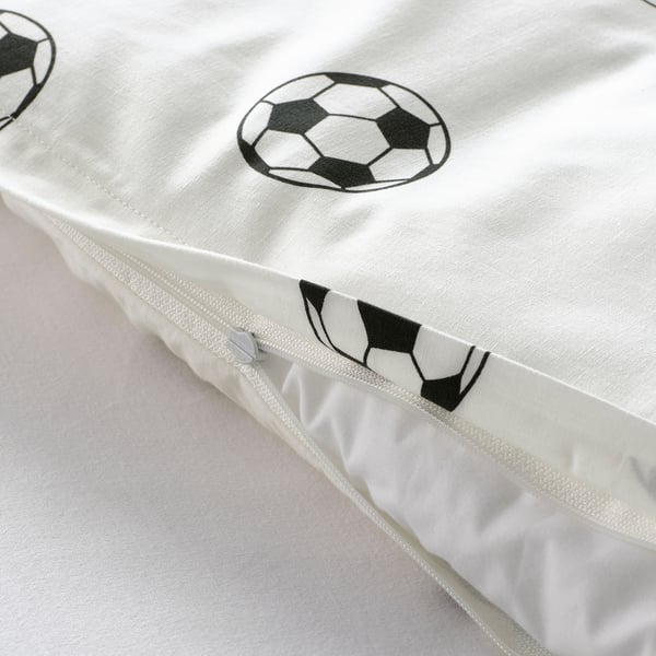 IKEA SPORTSLIG Duvet Cover And Pillowcase(s) Football Pattern Twin